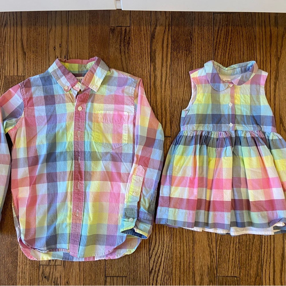 🐣 EASTER! Gap Plaid Button Down - Picture 6 of 6